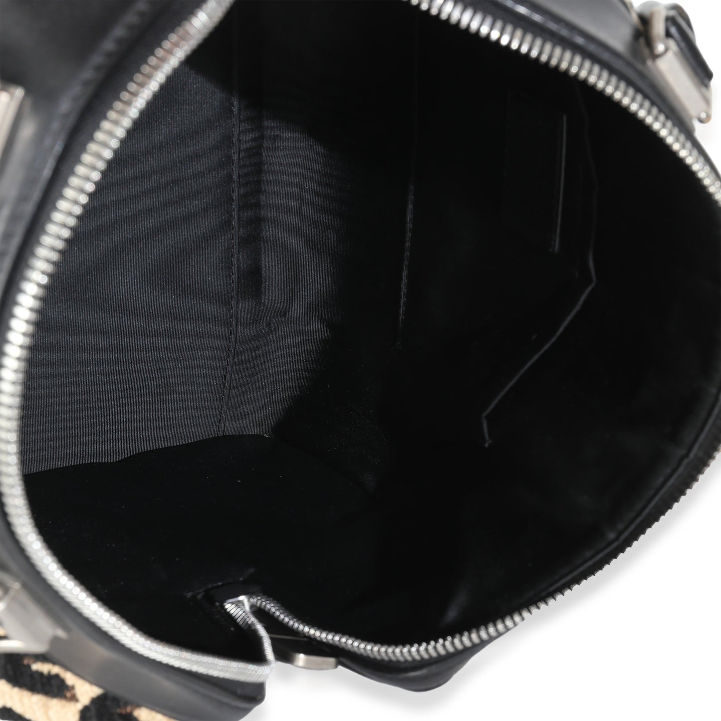 Louis Vuitton x Stephen Spro  Black Beige Velvet Leopard Speedy 30