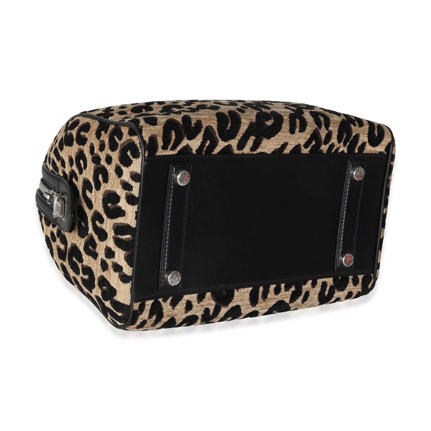 Louis Vuitton x Stephen Spro  Black Beige Velvet Leopard Speedy 30