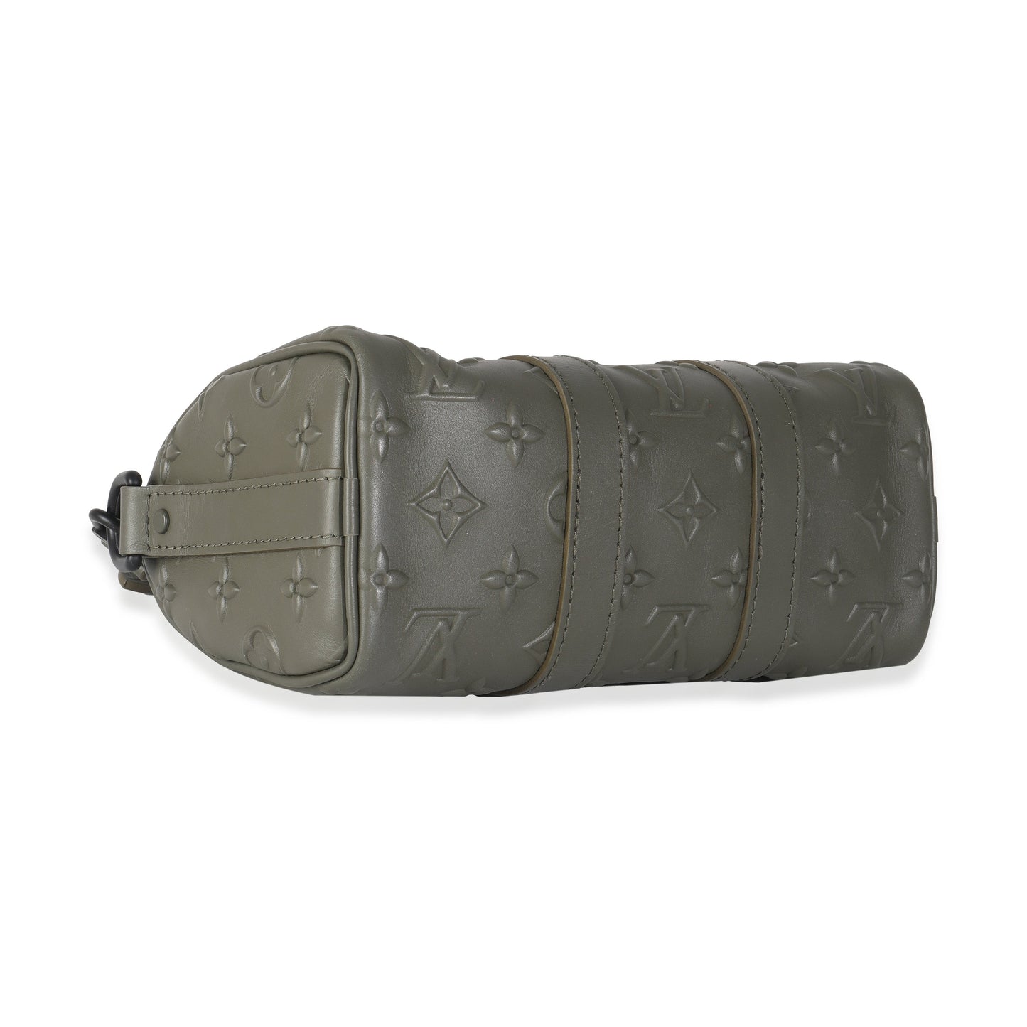 Louis Vuitton Khaki Embossed Monogram Seal Keepall XS