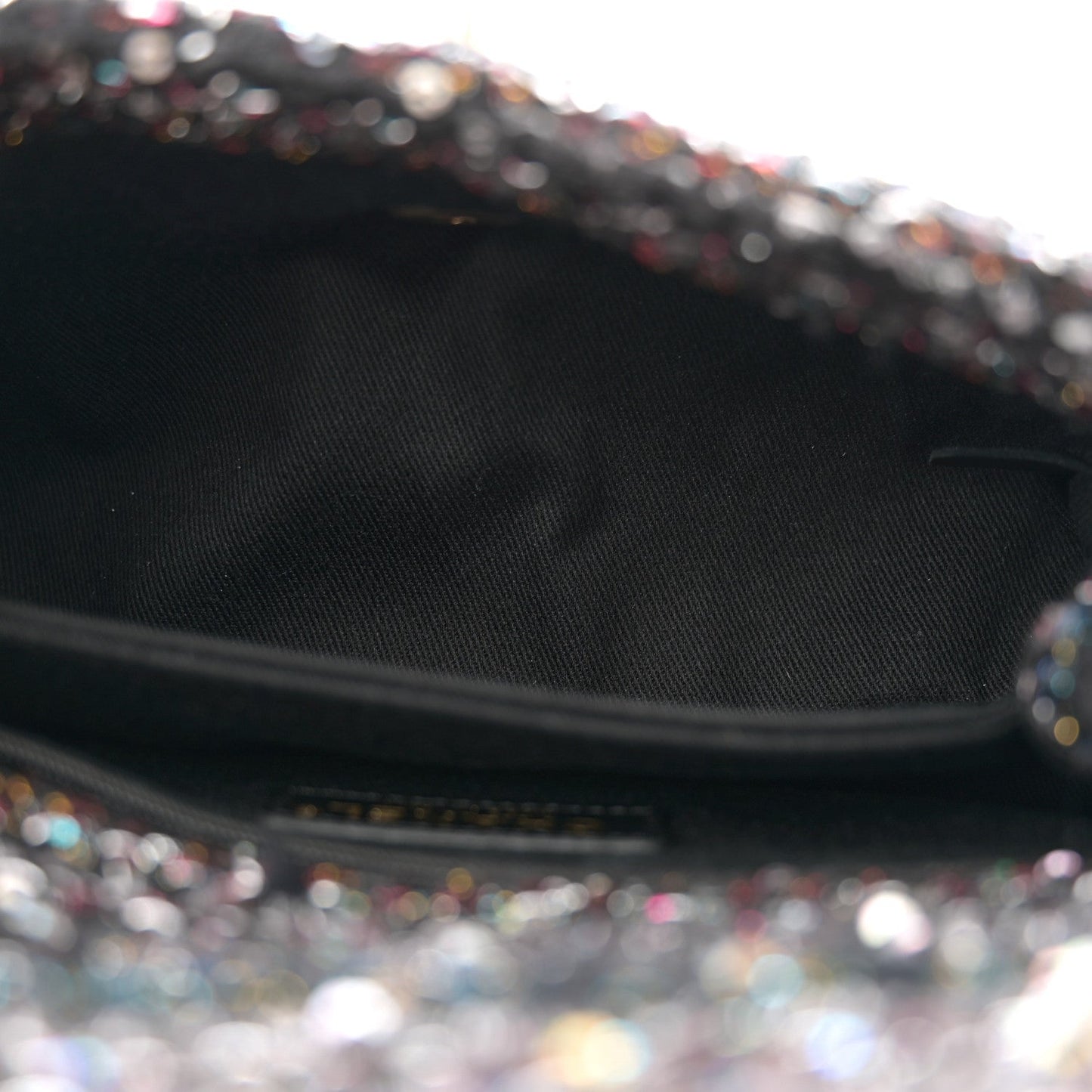 Amelia Tweed Sequin Mini Coco Handle Flap Black