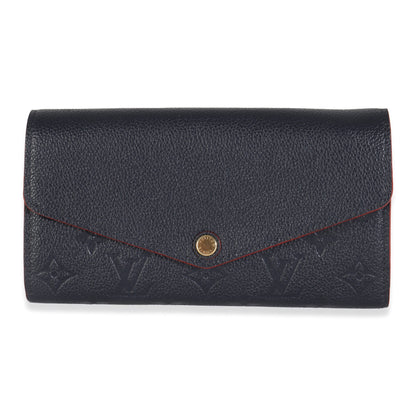 Louis Vuitton Marine Rouge Monogram Empreinte Sarah Wallet