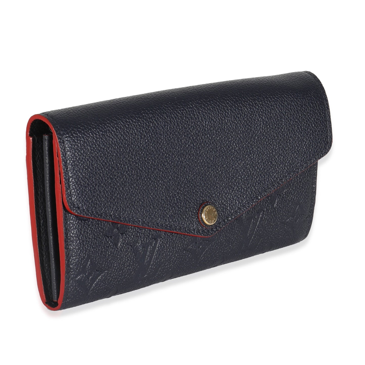 Louis Vuitton Marine Rouge Monogram Empreinte Sarah Wallet
