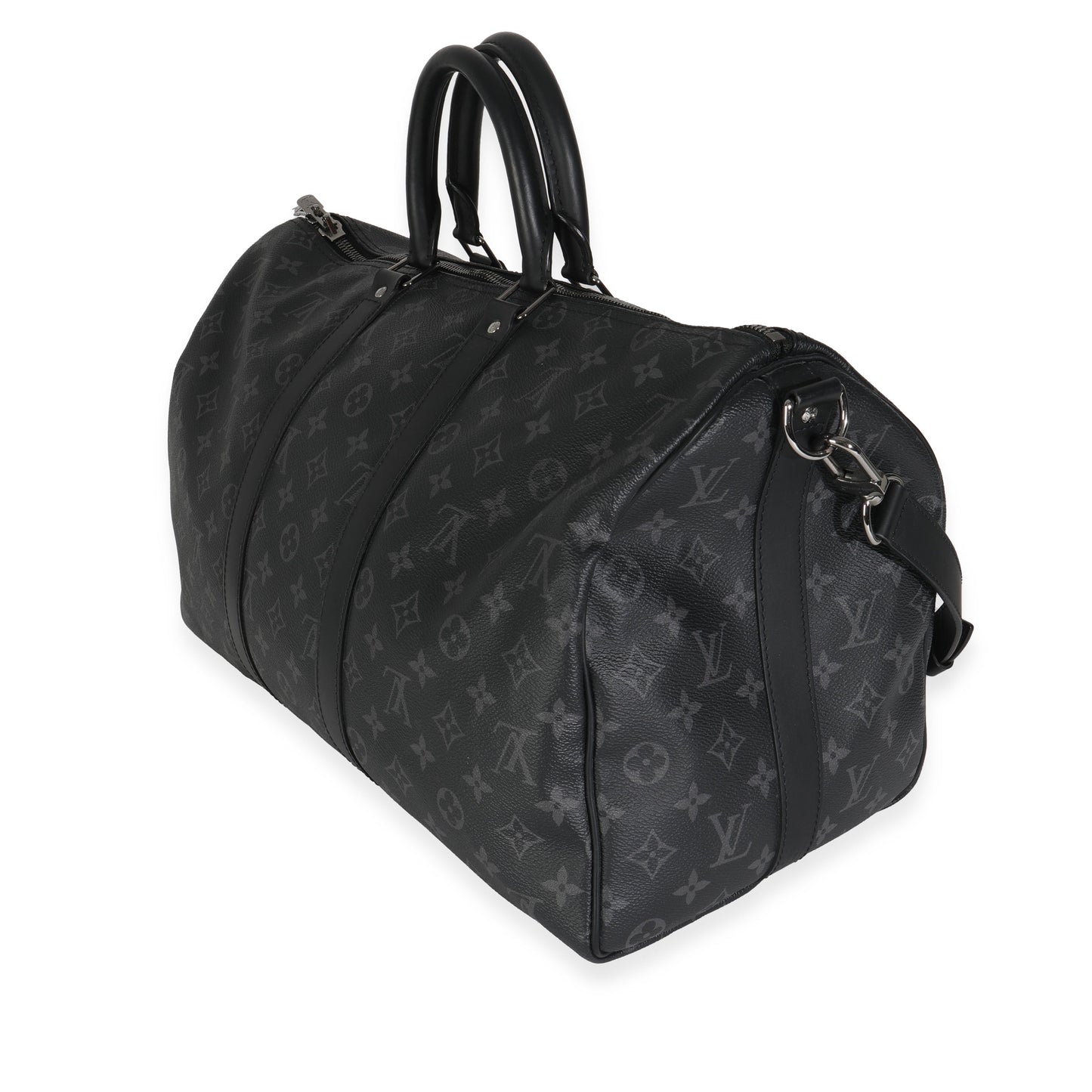 Louis Vuitton Monogram Eclipse Canvas Keepall Bandouliere 45