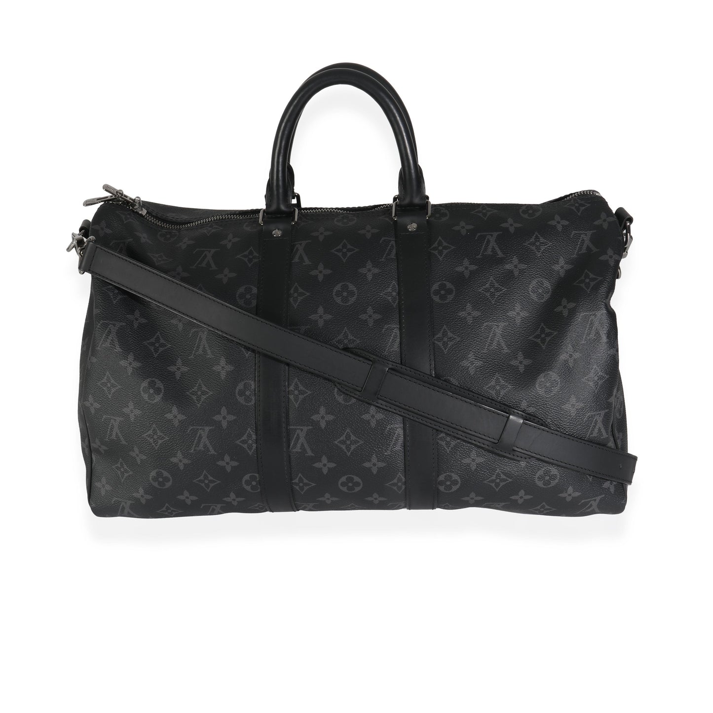 Louis Vuitton Monogram Eclipse Canvas Keepall Bandouliere 45
