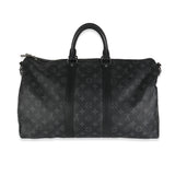 Louis Vuitton Monogram Eclipse Canvas Keepall Bandouliere 45