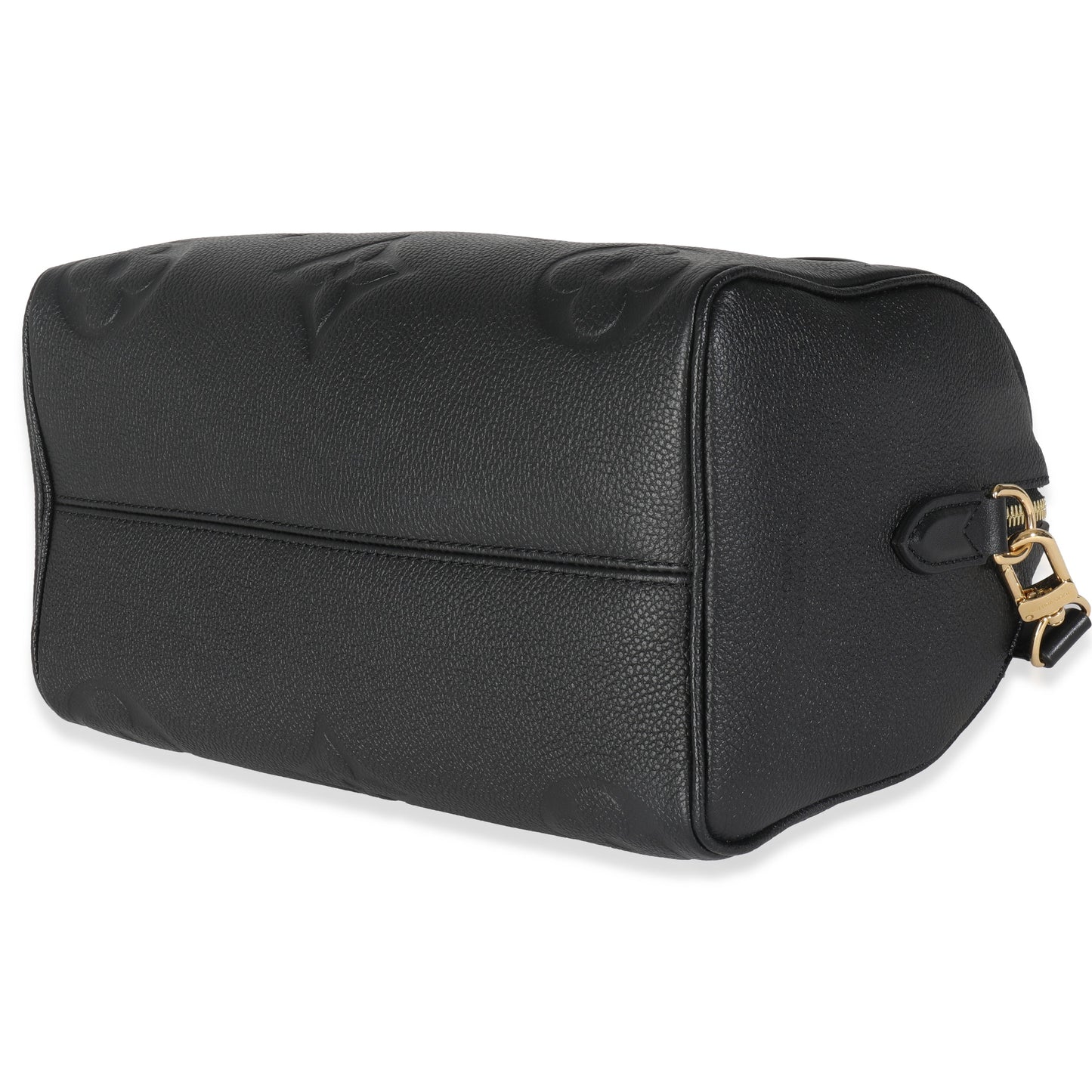 Louis Vuitton Black Monogram Empreinte Speedy Bandouliere 25