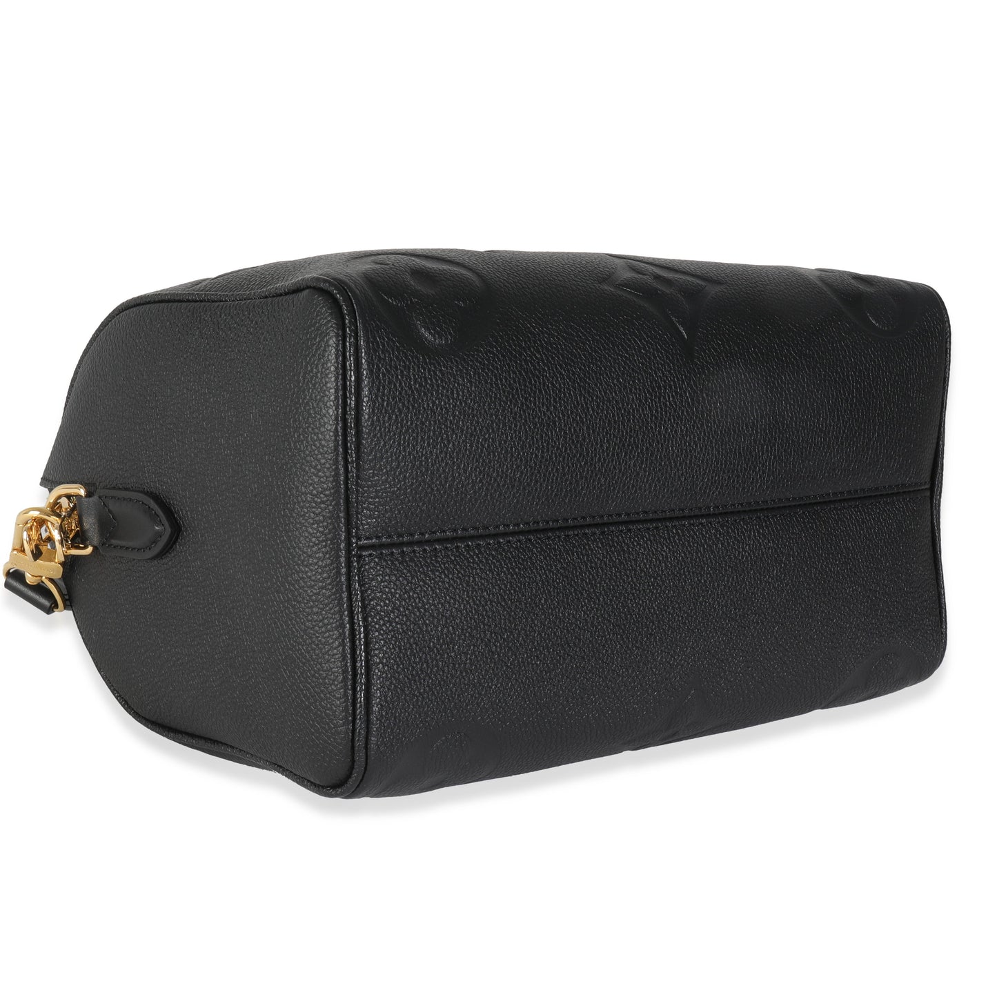 Louis Vuitton Black Monogram Empreinte Speedy Bandouliere 25
