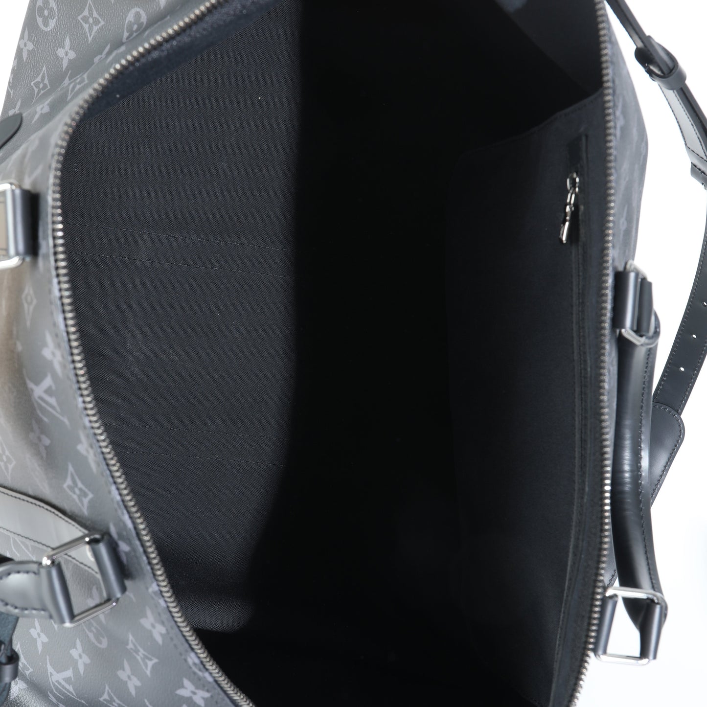 Louis Vuitton Monogram Eclipse Canvas Keepall Bandouliere 55