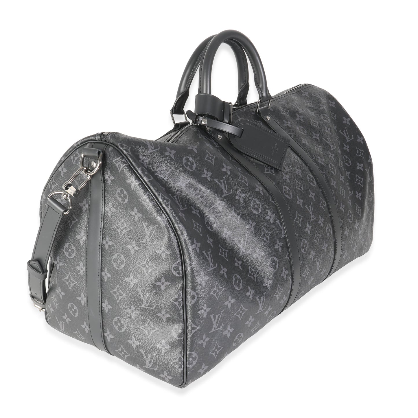 Louis Vuitton Monogram Eclipse Canvas Keepall Bandouliere 55
