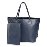 Louis Vuitton Blue Celeste Epi Neverfull MM