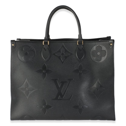 Louis Vuitton Black Monogram Empreinte Onthego GM