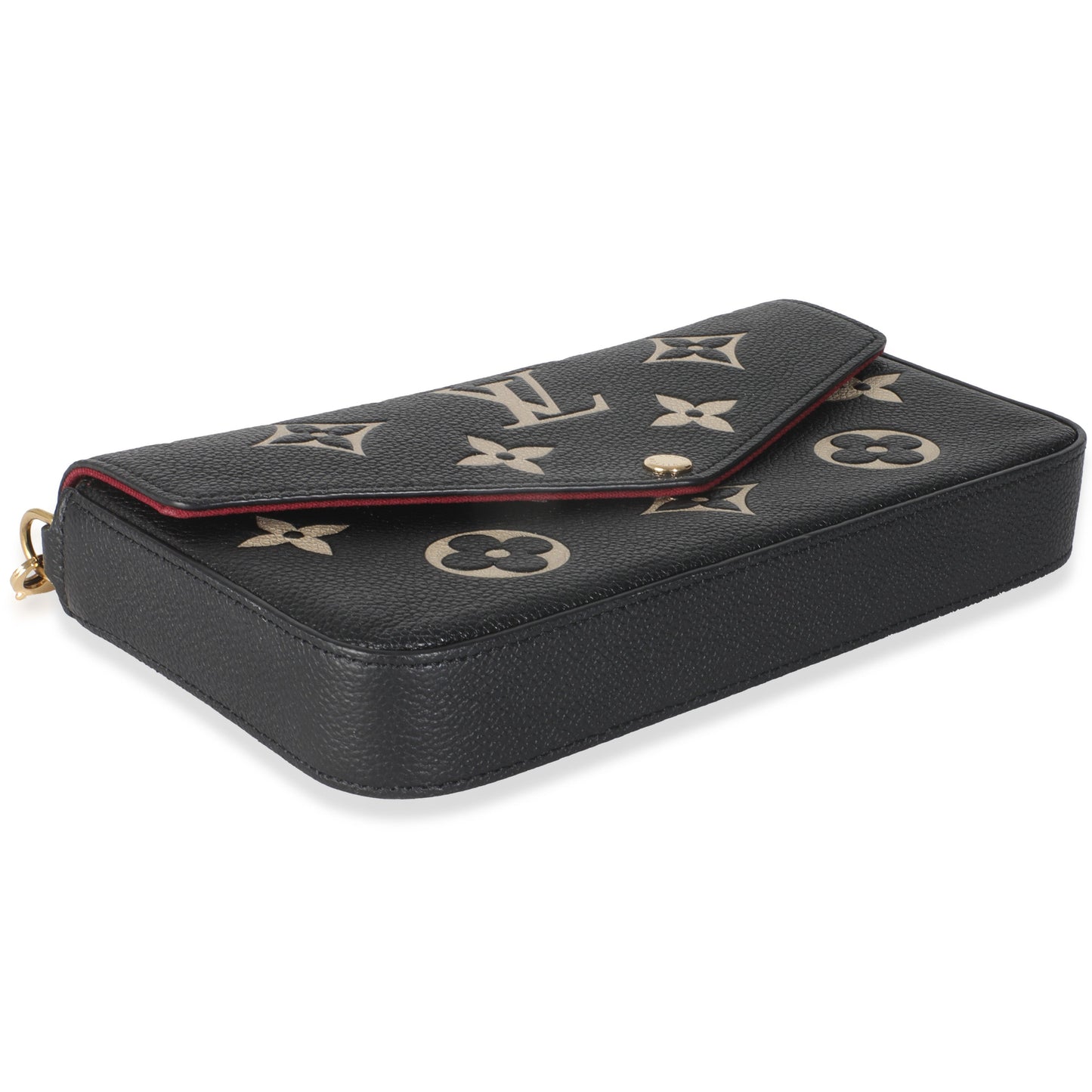 Louis Vuitton Black Beige Empreinte Monogram Giant Felicie Pochette