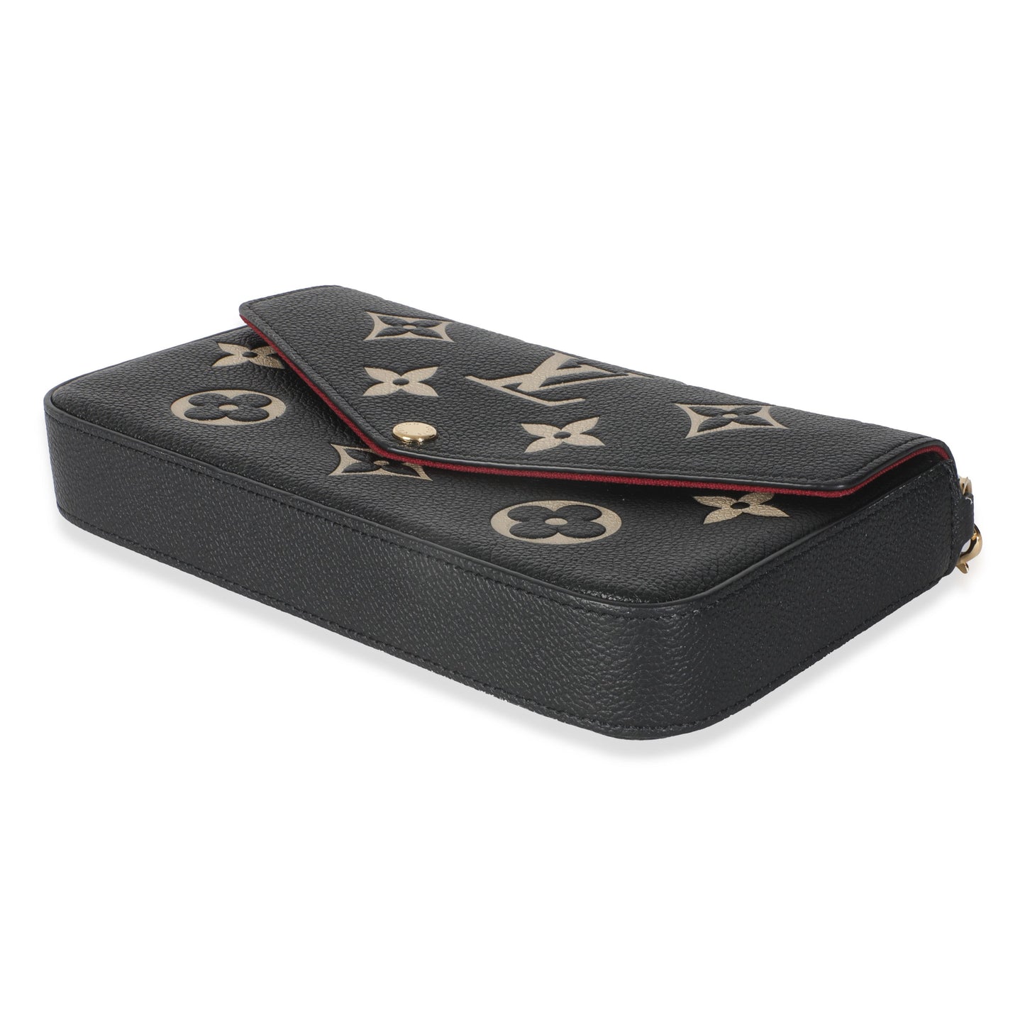 Louis Vuitton Black Beige Empreinte Monogram Giant Felicie Pochette