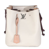 Louis Vuitton Soie Quartz Calla Calfskin Lockme Bucket Bag