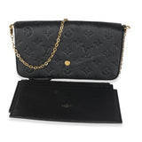 Louis Vuitton Black Monogram Empreinte Felicie Pochette