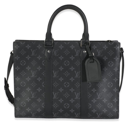Louis Vuitton Monogram Eclipse Canvas Sac Plat Horizontal Zippe