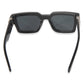 Louis Vuitton Black Acetate LV Match Square Lens Sunglasses