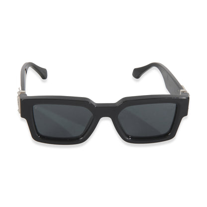 Louis Vuitton Black Acetate LV Match Square Lens Sunglasses