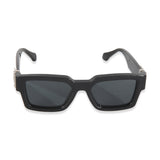Louis Vuitton Black Acetate LV Match Square Lens Sunglasses