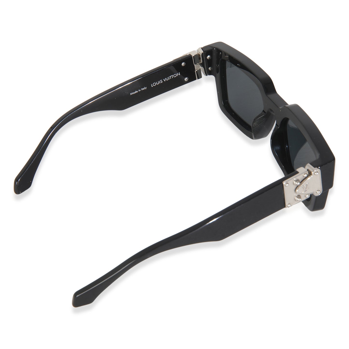 Louis Vuitton Black Acetate LV Match Square Lens Sunglasses