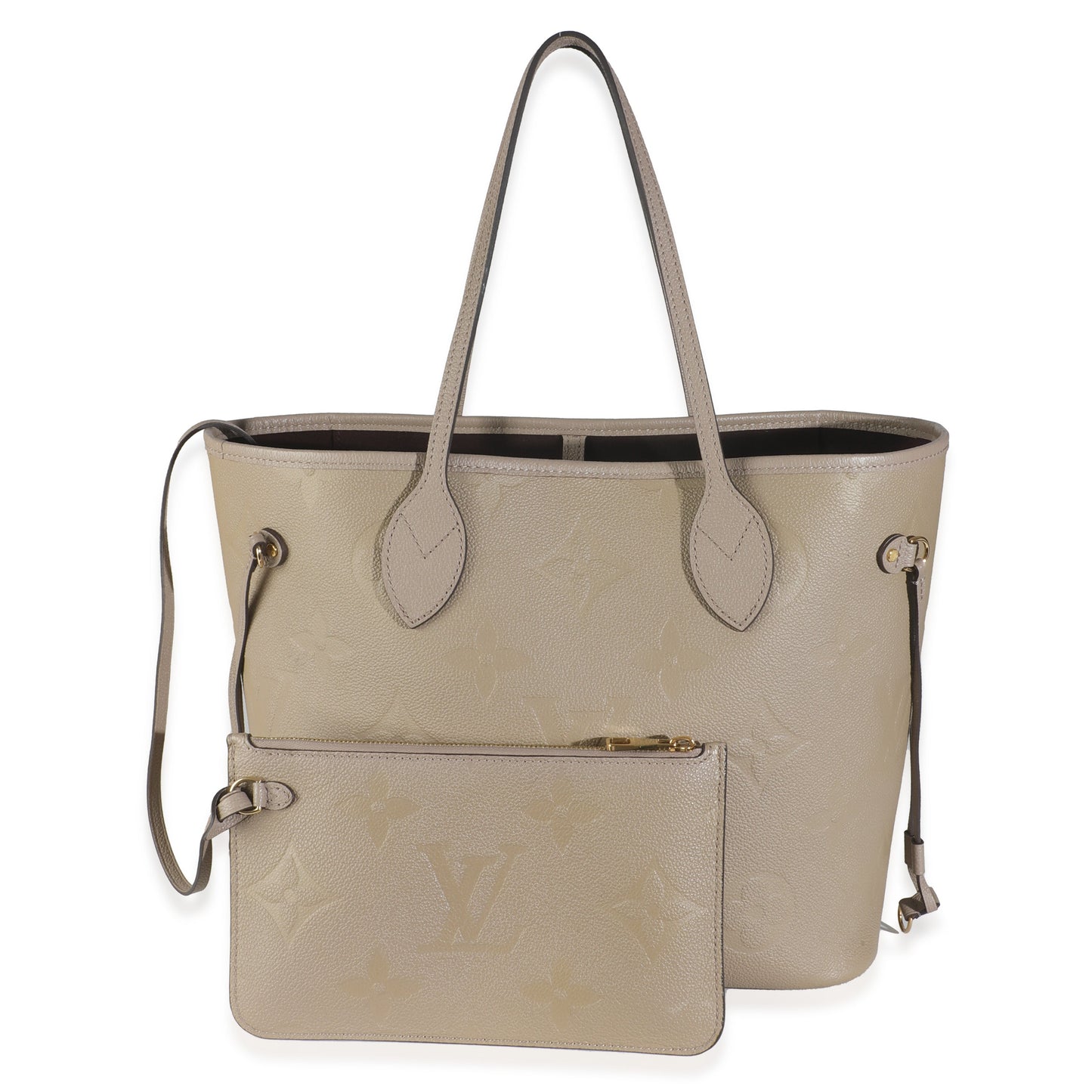 Louis Vuitton Turtledove Monogram Empreinte Neverfull MM
