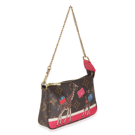 Louis Vuitton Christmas Animation Monogram Canvas Mini Pochette Accessoires