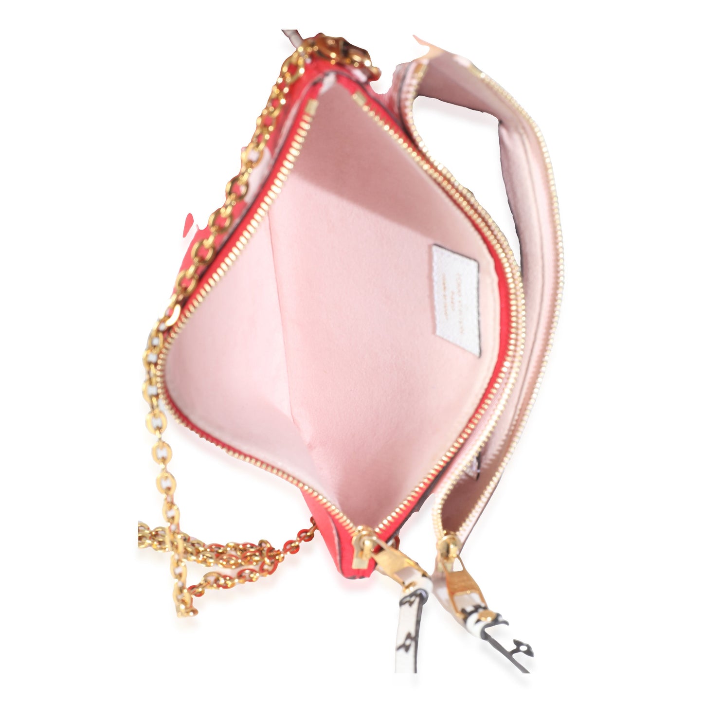 Louis Vuitton Rouge Monogram Giant Canvas Double Zip Pochette