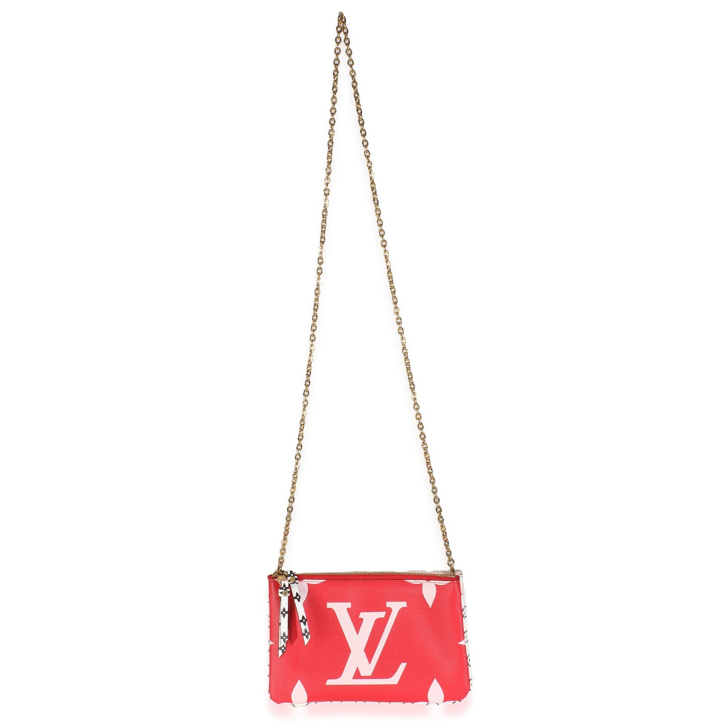 Louis Vuitton Rouge Monogram Giant Canvas Double Zip Pochette