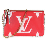 Louis Vuitton Rouge Monogram Giant Canvas Double Zip Pochette