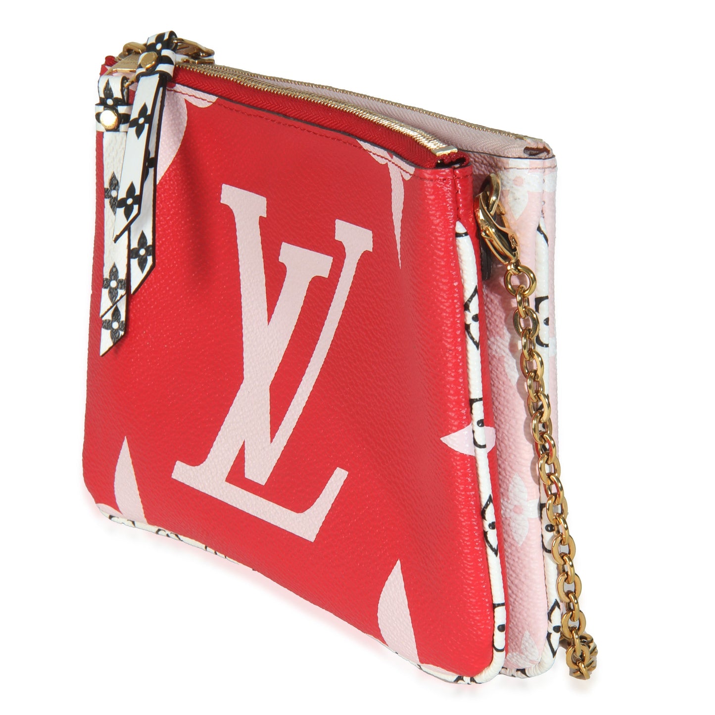 Louis Vuitton Rouge Monogram Giant Canvas Double Zip Pochette