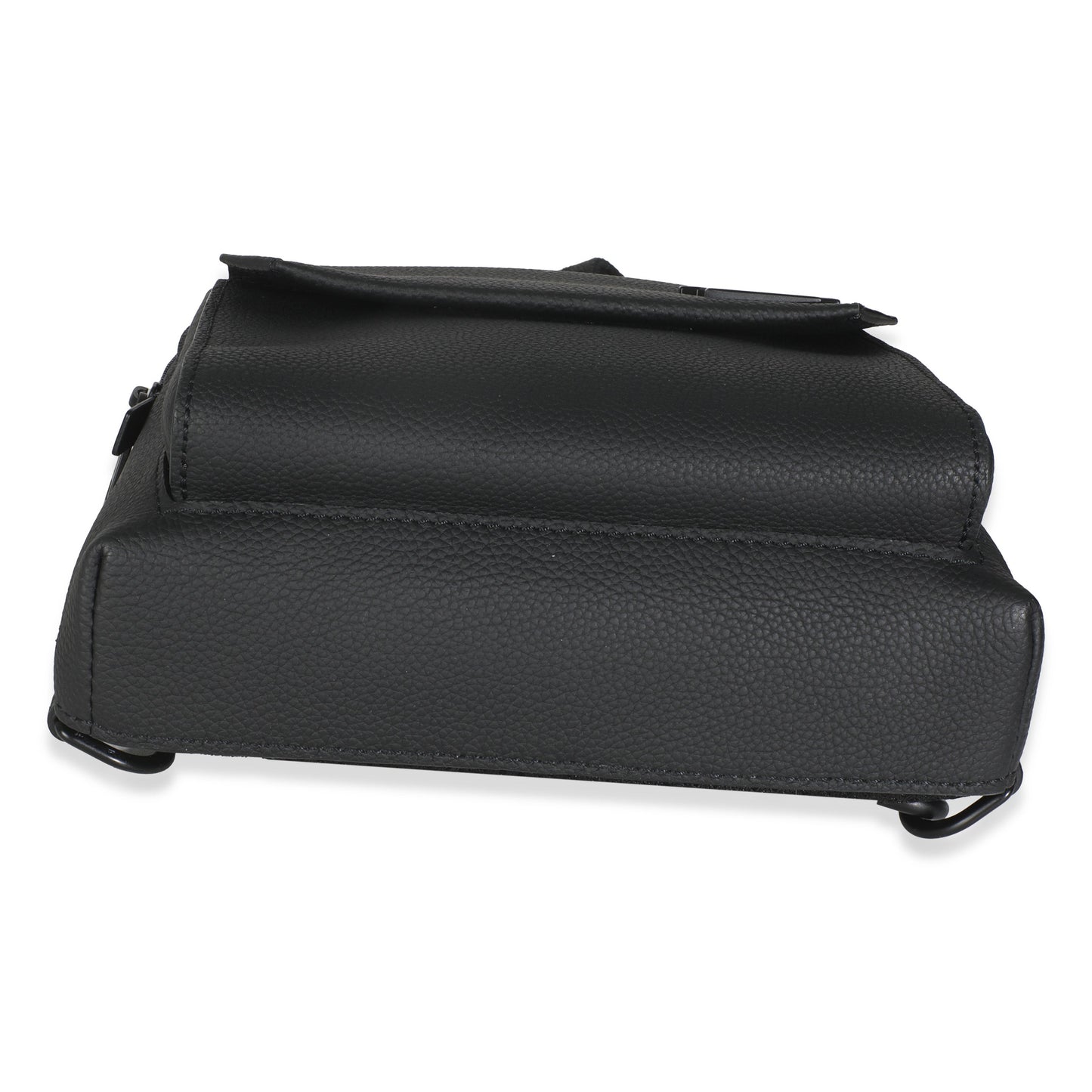 Louis Vuitton Black Grained Cowhide Aerogram Pilot Slingbag