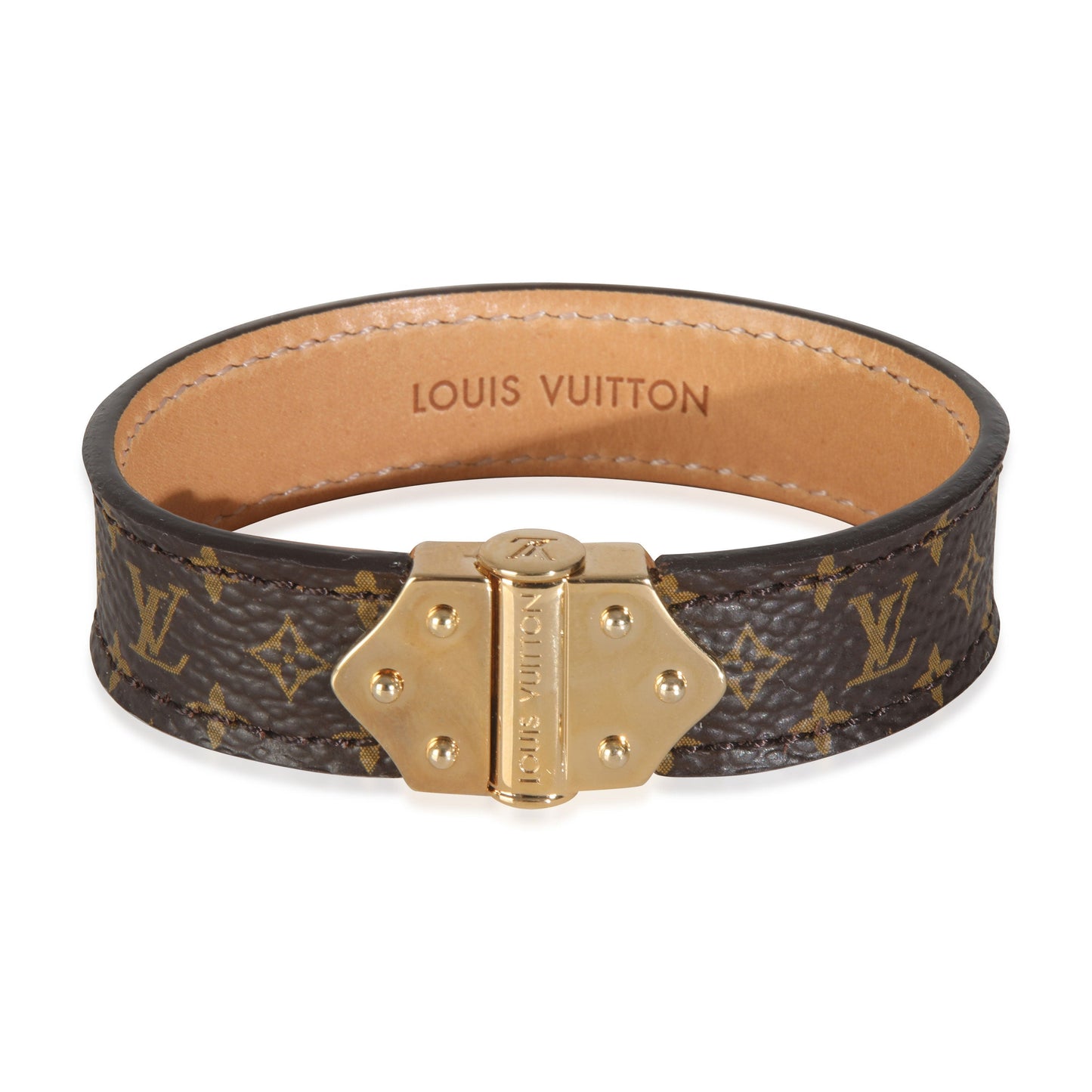 Louis Vuitton Gold-Plated  Nano Monogram Bracelet
