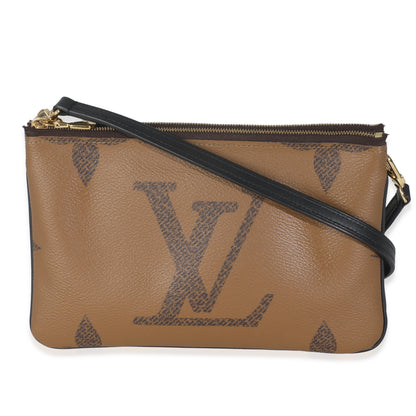 Louis Vuitton Reverse Monogram Canvas Double Zip Pochette