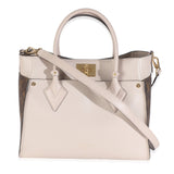 Louis Vuitton Greige Calfskin Monogram On My Side MM