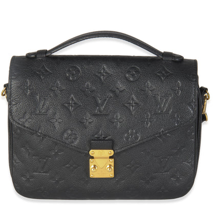 Louis Vuitton Black Monogram Empreinte Pochette Metis