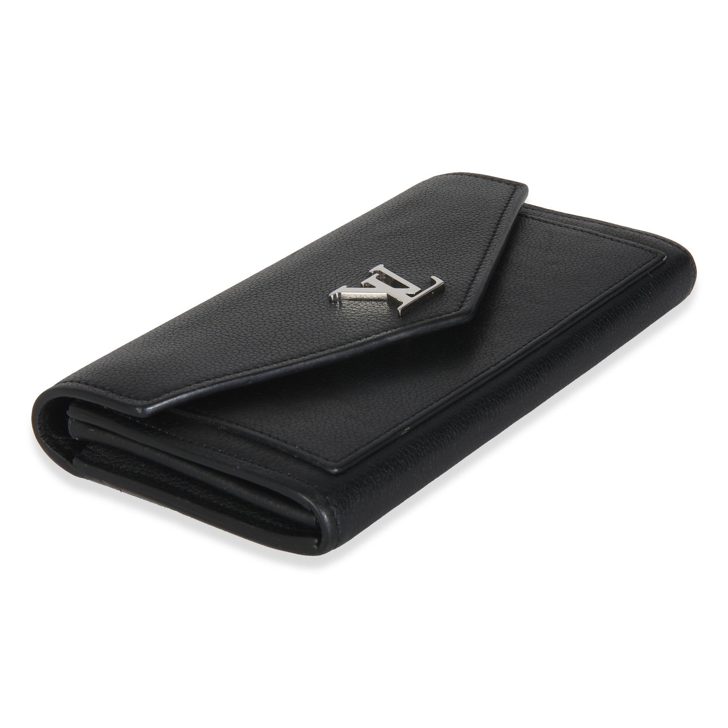 Louis Vuitton Black Soft Calfskin Mylockme Wallet
