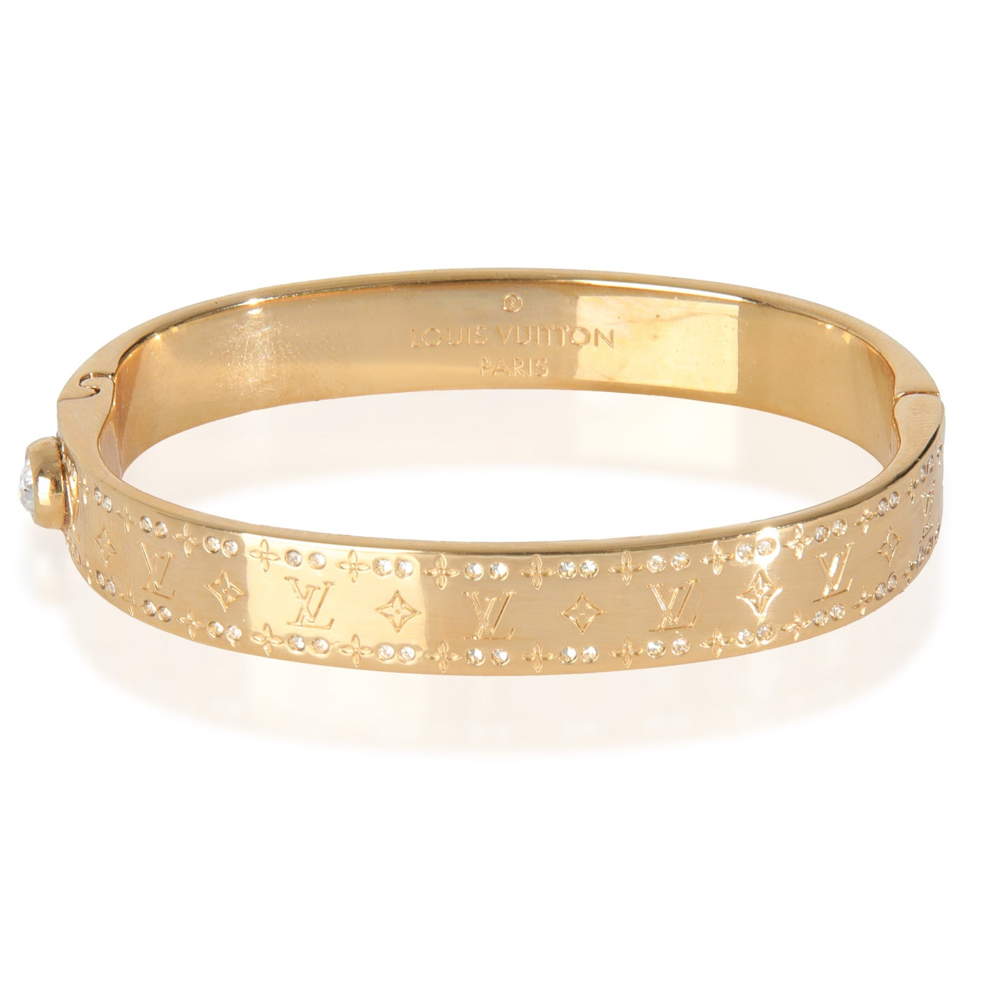 Louis Vuitton Gold-Plated  Nanogram Strass Bracelet