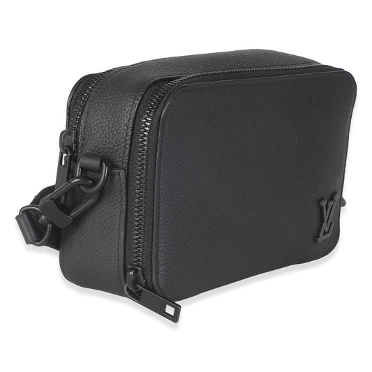 Louis Vuitton Black Taurillon Alpha Wearable Wallet