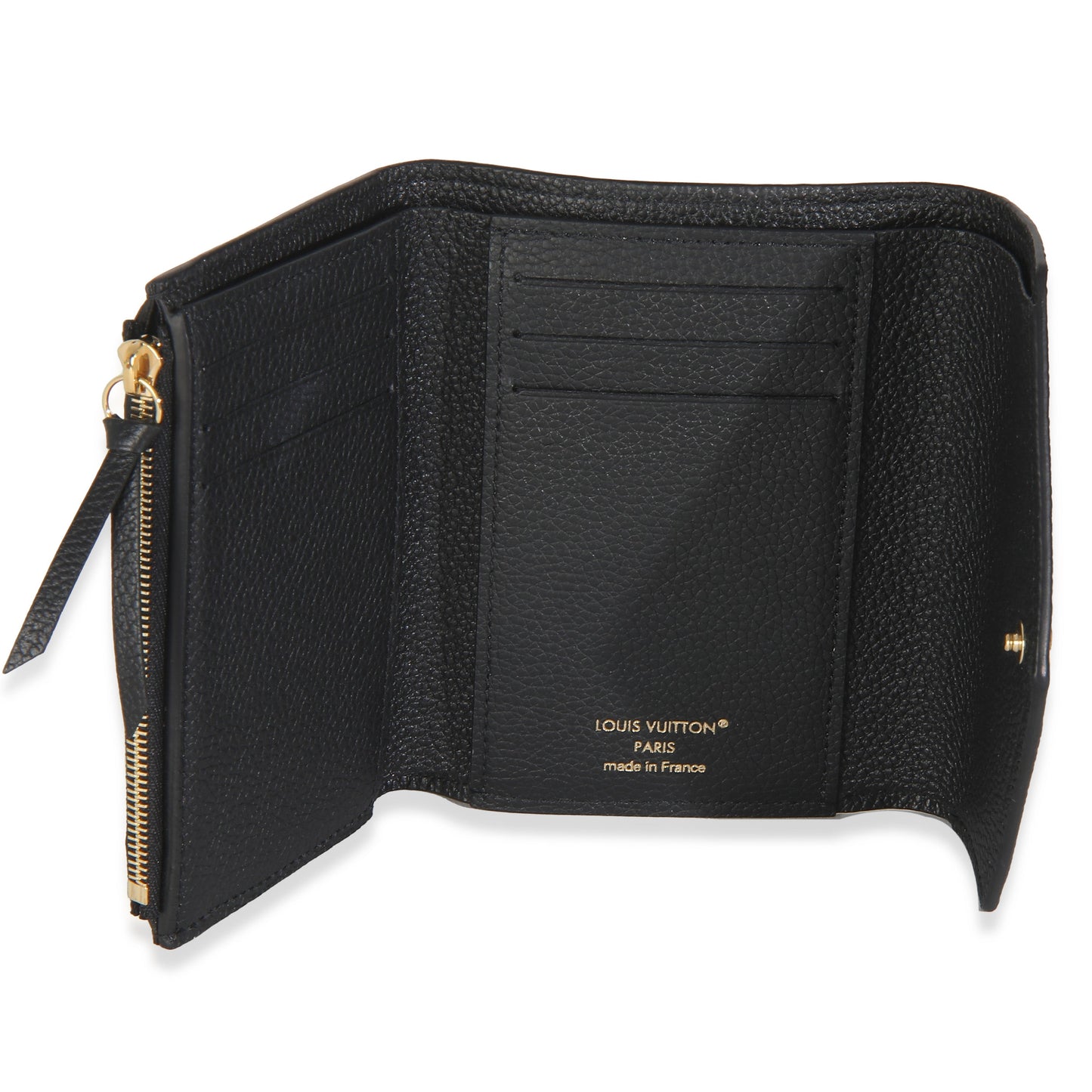 Louis Vuitton Black Monogram Empreinte Victorine Wallet