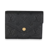 Louis Vuitton Black Monogram Empreinte Victorine Wallet