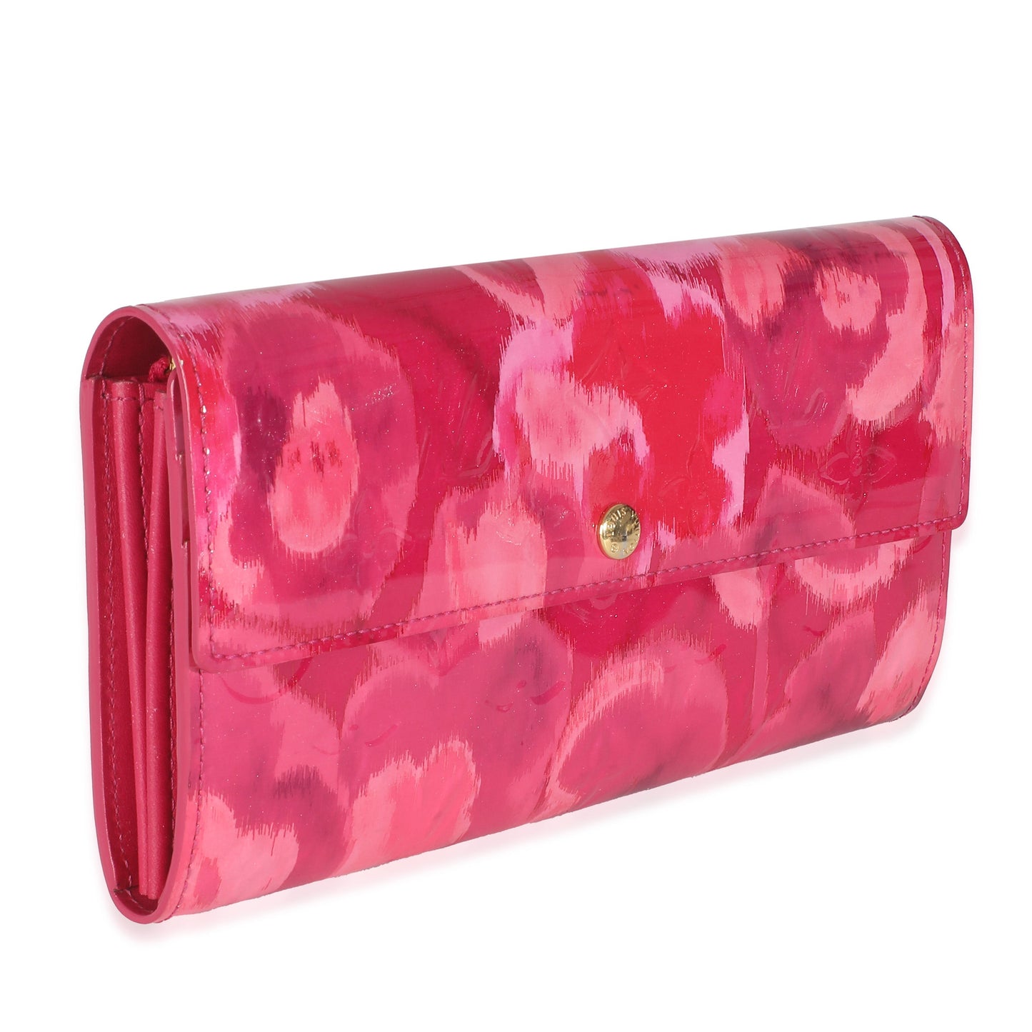 Louis Vuitton Indian Rose Ikat Monogram Vernis Sarah Wallet