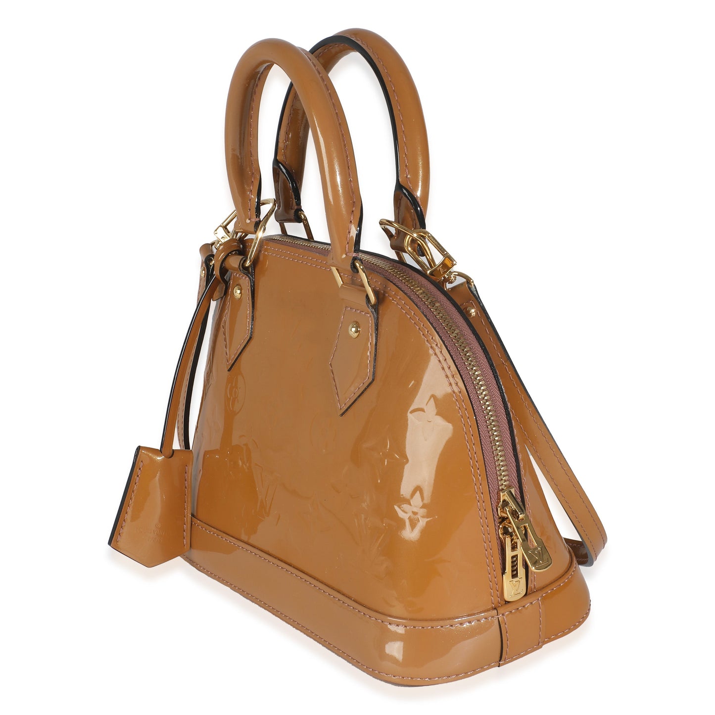 Louis Vuitton Rose Velours Monogram Vernis Alma BB