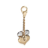 Louis Vuitton White Gold & Yellow Gold  Double Heart Charm