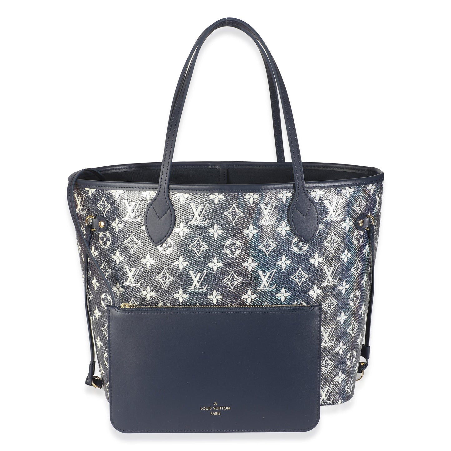 Louis Vuitton Blue Monoglam Canvas Neverfull MM