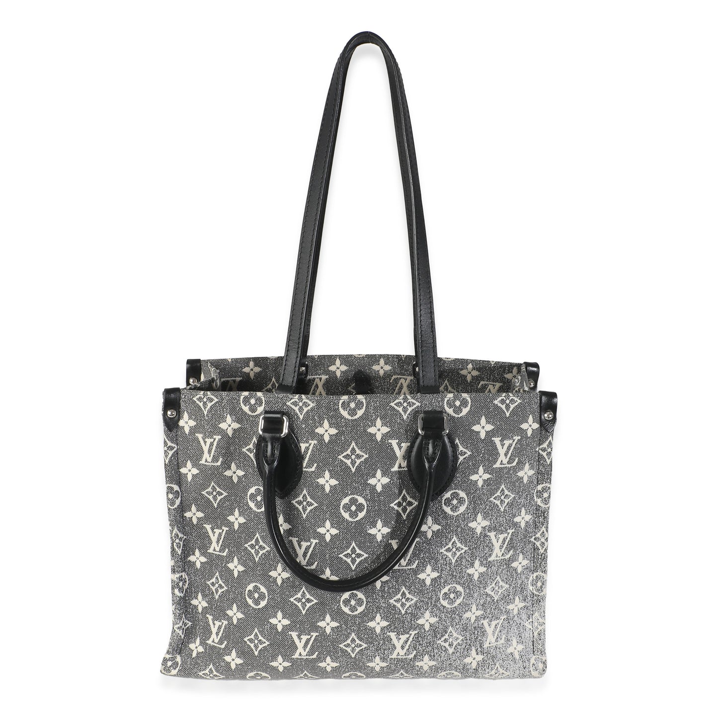 Louis Vuitton Black Monogram Denim Onthego MM