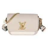Louis Vuitton Beige Calfskin Lockme Tender