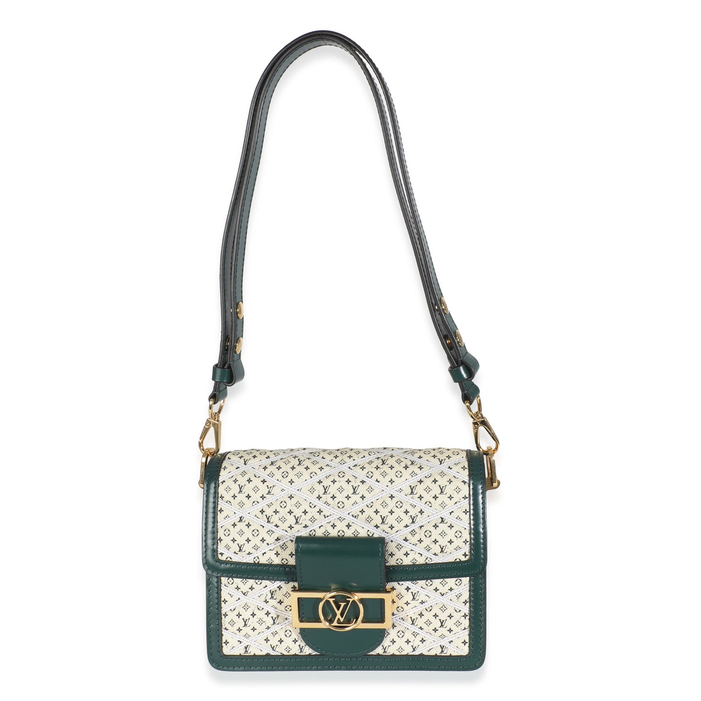 Louis Vuitton Denim Printed Monogram Mini Dauphine
