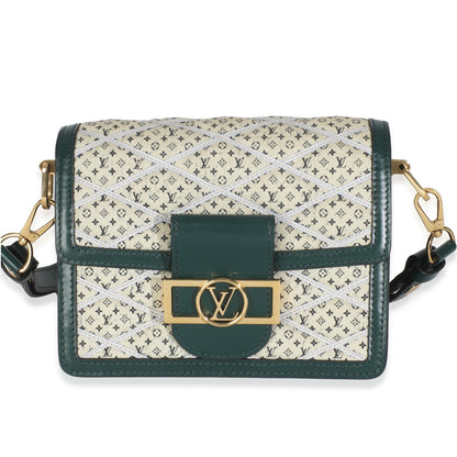 Louis Vuitton Denim Printed Monogram Mini Dauphine