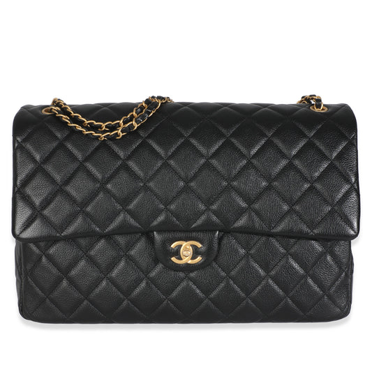 Chanel Black Quilted Calfskin Airline XXL Travel Flap Bag