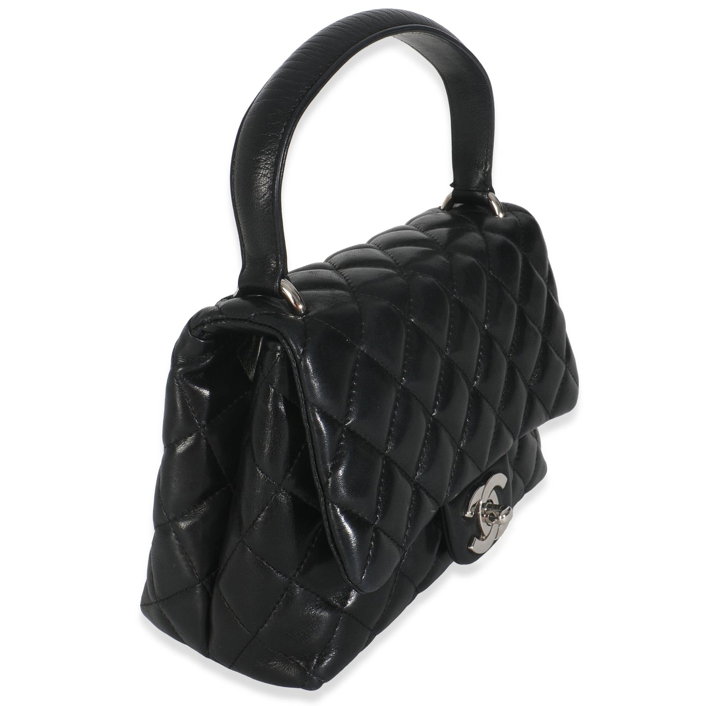 Chanel  Black Quilted Lambskin Small Kelly Flap Bag